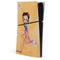 Betty Boop With Puppy Orange Background PS5 Slim Digital Edition Console Skin